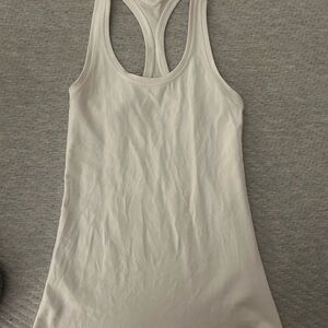 Lululemon Athletica Cream Racerback Tank Top
